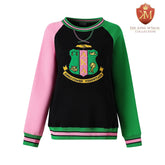AKA Black Crest Chenille Crewneck (Unisex Size)